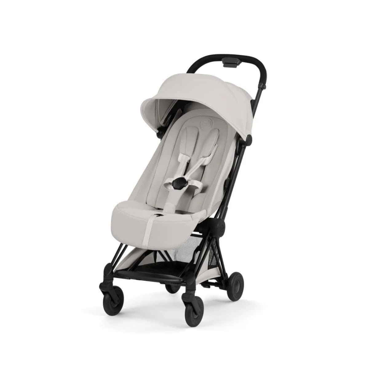 Cybex Coya Stroller (2026) - Style Collection - Matte Black Frame / City Grey Lux Seat - Ergonomic Near Lie-Flat Recline