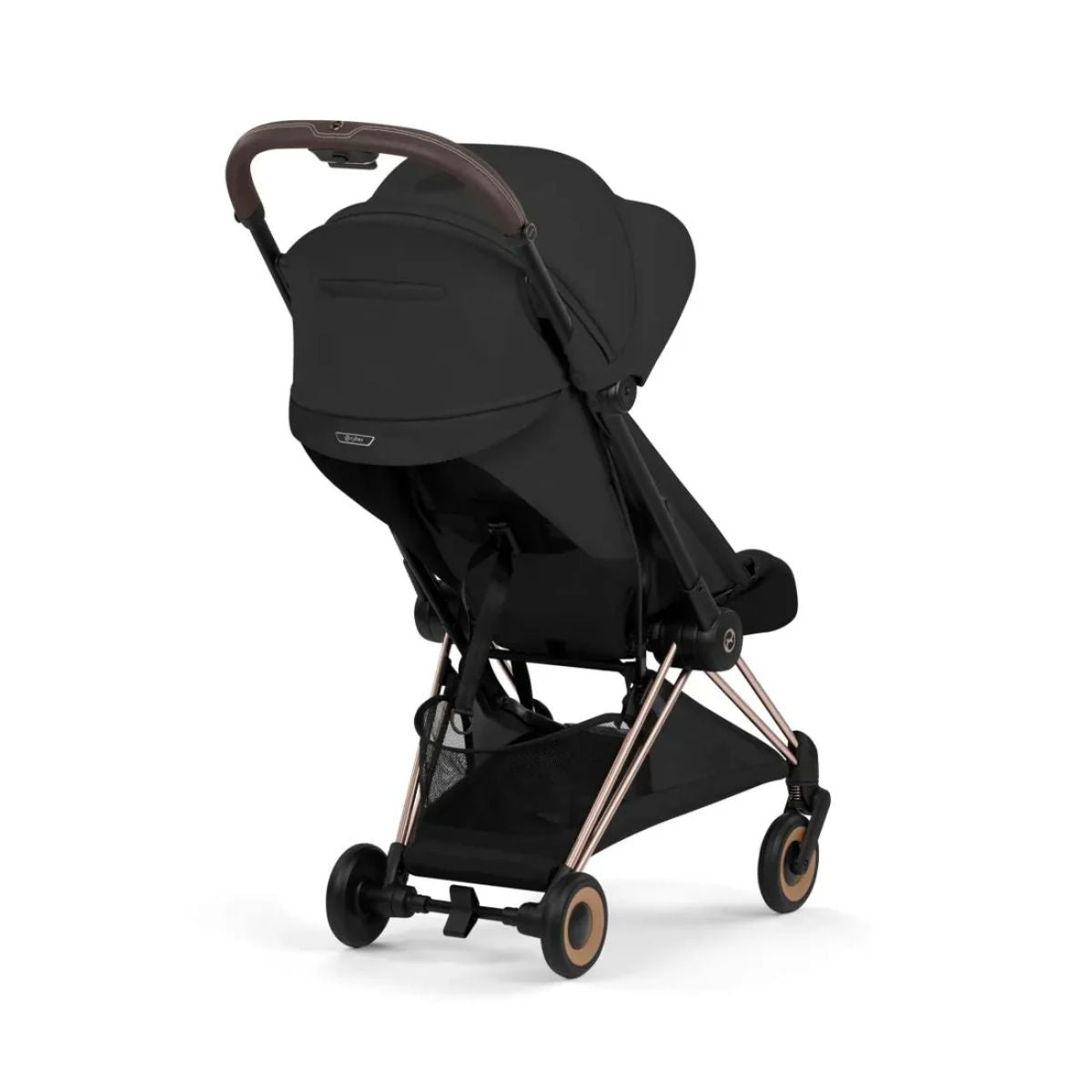 Cybex Coya Stroller (2026) - Style Collection - Rose Gold Frame / Sepia Black Lux Seat - Smooth Urban Maneuverability