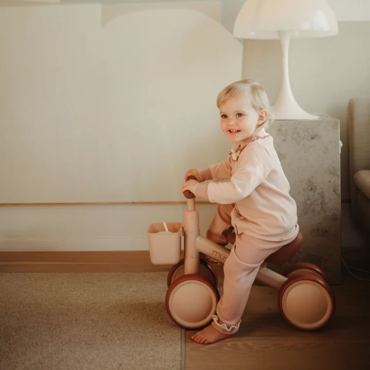 Mini Bike Infantil Mushie Blush - Comfortable Adjustable Seat